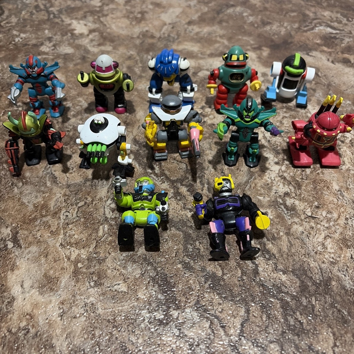 Lot Of 12 Z Bots Galoob Micro Machines Lot 90s Robot Action Mini