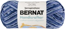 Bernat Handicrafter Cotton Yarn - Ombres Blue Camo