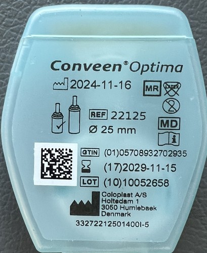 Coloplast Conveen Optima Silikon kurzer Außenkatheter für Männer 25 mm 30 Stück Posten - Bild 4 von 4