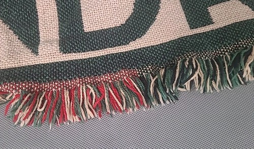 RARE VTG St Andrews Golf Course Goodwin Weavers Tapestry Throw Blanket 50x68 VG - Picture 6 of 6