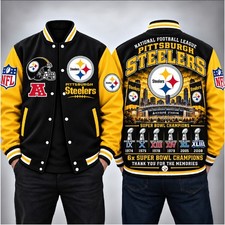 NEW Pittsburgh Steelers Football Baseball Jacket