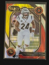 2024 Panini Select - Club Level Vonn Bell #265 Red & Yellow Shock Prizm