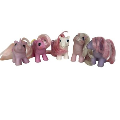 My Little Pony G1 Baby Tiddly Winks, Baby Blossom, Ember, Sundance, Mittens Lot