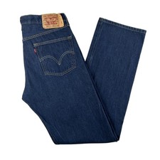 Vintage Levi's 501 Jeans Mens 36x36 Dark Wash Raw Denim Button Fly Straight Leg