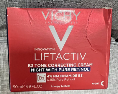 VICHY LiftActiv B3 Tone Correcting Cream with Retinol Night 1.69oz Exp 03/2027+