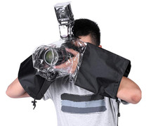DSLR Camera Rain Cover Waterproof Protector Sleeve for DSLR with Flash