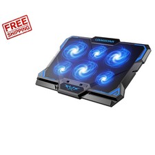 Cooling Pad for 12-17 Inch Laptops with 6 LED Fans - Sleek and Quiet Performance