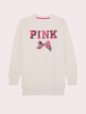 VICTORIA'S SECRET PINK x LoveShackFancy OVERSIZED CREWNECK DRESS M