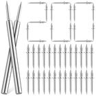 200Pcs Double Head Skirting Nails Wood Nails Skirting Seamless Nails New