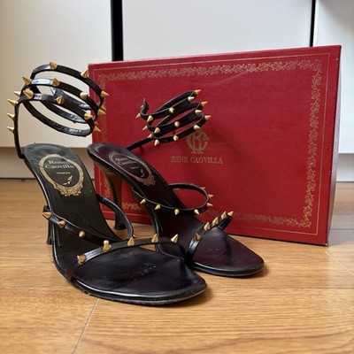 René Caovilla Nieten Gladiator Heels Venedig Luxus Archiv Selten