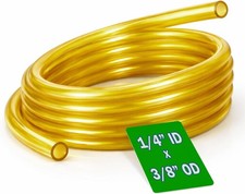 Fuel Line Hose 10 Feet Tygon Tube I.D 1/4" x O.D 3/8" 6.35 mm