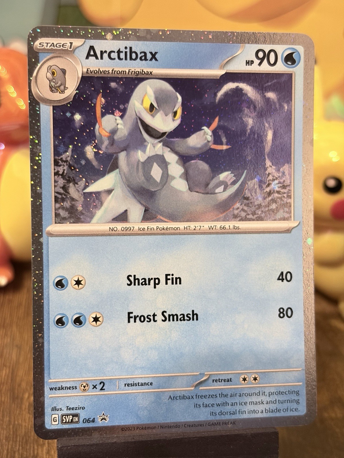 Arctibax Black Star Promo Holo Card Pokemon TCG Scarlet Violet