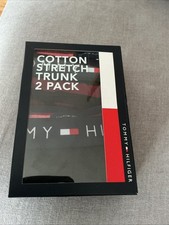 Image of Tommy Hilfiger Men’s Stretch Trunk Boxer Underwear 2 Pack BNIB Large