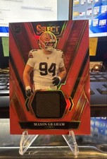 2025 Panini Select - Rookie Swatches Mason Graham #RSW-MGM Red Prizm (MEM, RC) 