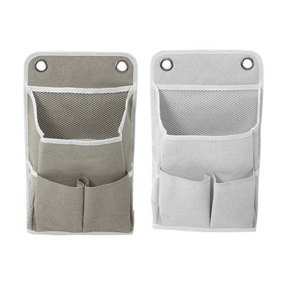 Compact Wall Mount Storage Solution With 1 Large And 2 Small Pockets
