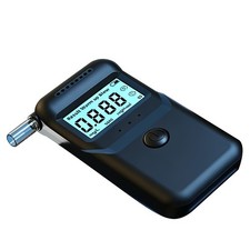 Digital LCD Breath Alcohol Tester Detector Semiconductor Sensor Multi Unit Black