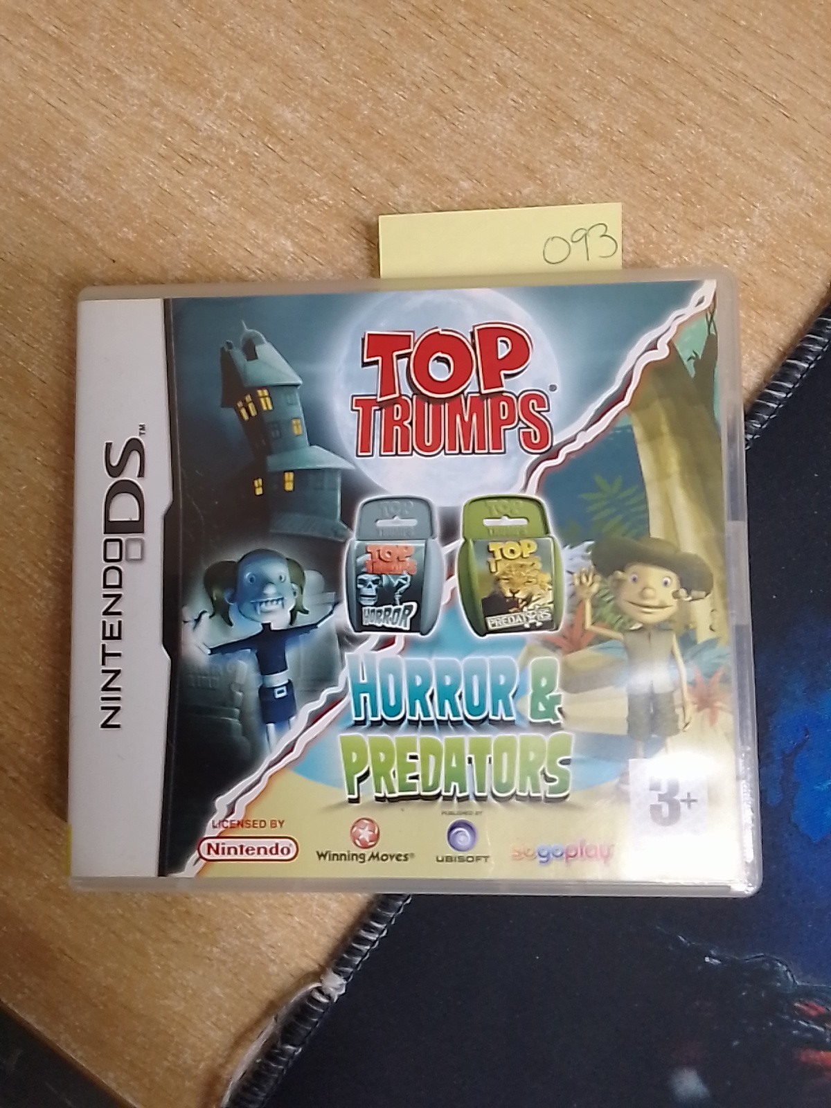 NINTENDO DS GAME TOP TRUMPS HORROR & AND PREDATORS manual included