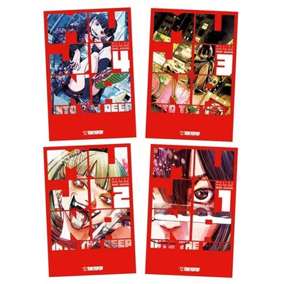Mujina into the Deep Manga Band 1+2+3+4 Bundle Set Buch NEU