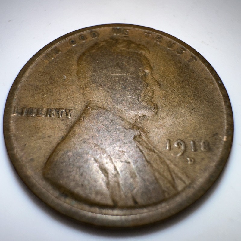 1918D Lincoln Wheat Cent (Lot 47)