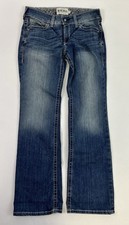 Ariat Jeans Women's Blue R.E.A.L. Mid Rise Stretch Whipstitch Boot Cut Denim 30R