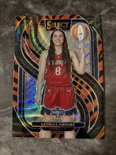 Panini 2025 Select WNBA Georgia Amoore Rookie Tiger print SSP!! #165 Mystics