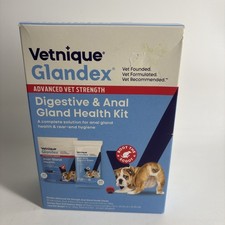 Vetnique Labs Glandex Digestive  Anal Gland Health Kit 40 Chews  40 Wipes Vet