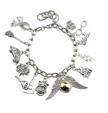 Harry Potter Hogwarts Academy Golden Snitch Pendant Charms Bracelet
