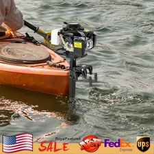 4-Stroke 4HP Jet Pump Outboard Motor Fishing Boat Engine 55CC Boat Kayak Motor