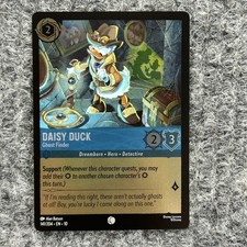 Disney Lorcana Whispers in the Well Daisy Duck Ghost Finder 141/204 C Foil Nm