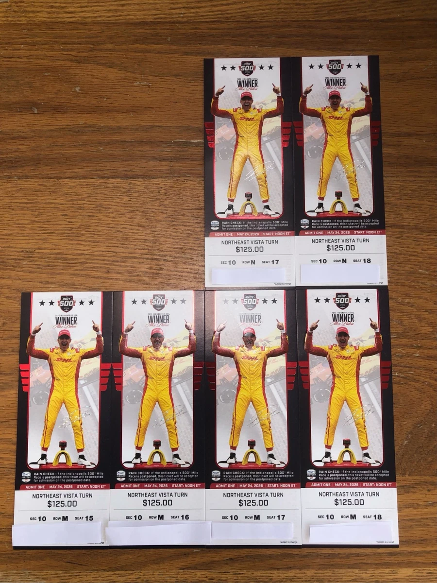 Indianapolis Motor Speedway Sports Tickets for sale - eBay