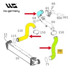 3x Turboschlauch für MERCEDES A-KLASSE B-KLASSE 200CDI 200 TURBO 3x Turboschlauch für MERCEDES A-KLASSE B-KLASSE 200CDI 200 TURBO