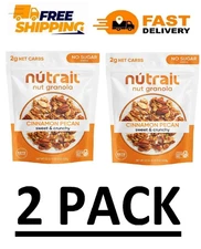 2 PACK - NuTrail Low Carb Keto Nut Granola, Cinnamon Pecan 22 oz (Total 44 oz)
