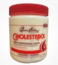 2 New Containers Queen Helene Cholesterol Hair Deep Conditioning Cream 15oz Each