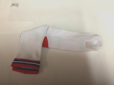 1 Pair Red White Blue with Red Heel Mens Socks 6-12