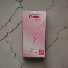 BL407B-1-A Pentel EnerGel Liquid Gel Pens, .7mm Metal Tip, Black Ink Single Pen