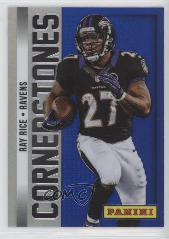 2013 Panini Monster Box Prizm Cornerstones Blue Prizm Ray Rice #6 1u7