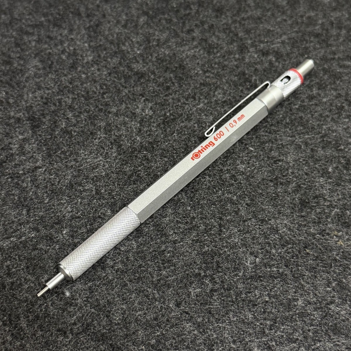 Vintage 1990 rOtring 600 0.9mm Silver Mechanical Pencil NOS Rare