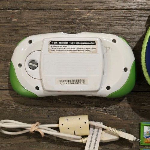 Leapfrog Leapster Explorer Handheld Learning System w Case 6 Games Camera Cords - Picture 7 of 22