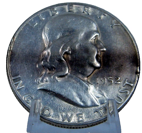 1952-S Franklin Silver Half Dollar, Gem BU, Rare Coin,U.S. MINT #GSAF-2