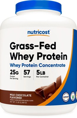 Nutricost Grass-Fed Whey Protein Concentrate (Milk Chocolate) 5LBS