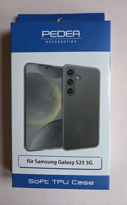 Clear Case für Galaxy S25, PEDEA Soft TPU Case,  Transparent, in OVP 