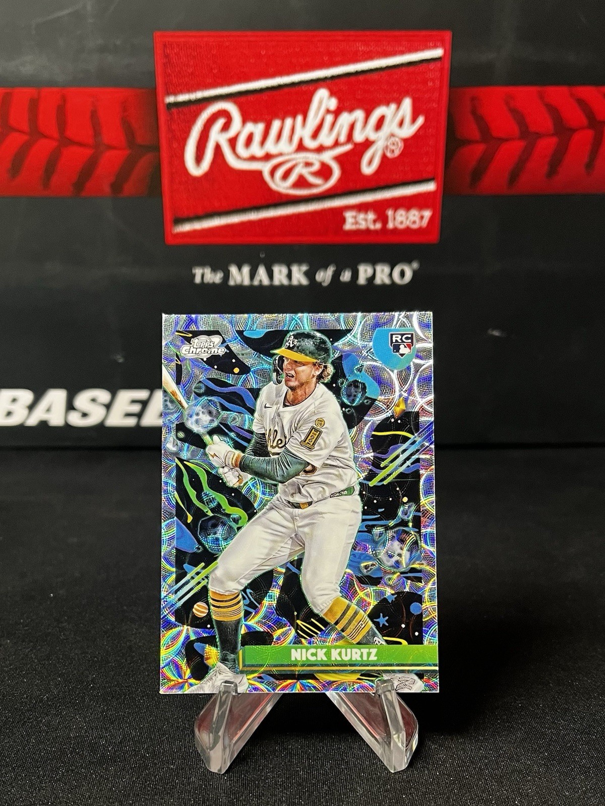 2025 Topps Cosmic Chrome Nick Kurtz #183 Nucleus Refractor RC Athletics