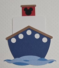 Mickey Mouse Ship. Scrapbook, Card Making Paper Piecing