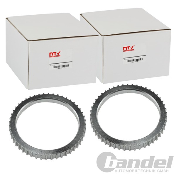 2X NTY ABS-RINGE Radseitig Vorne Links+Rechts Passend FüR Peugeot 206 206+ 306-image
