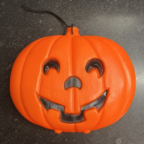 Vtg 1990s Blinky 9” Blow Mold Jack O'Lantern Halloween Pumpkin No Light