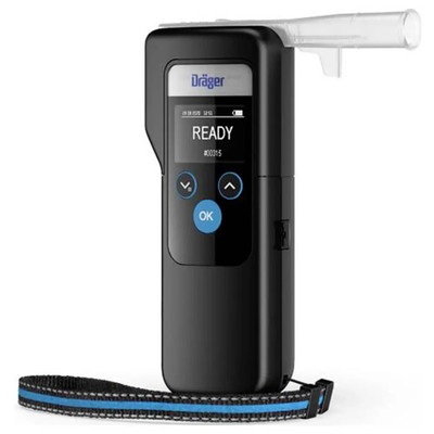 Dräger Alcotest 6000 Alkoholtester Schwarz 0.00 bis 5.00   Alarm, inkl. Display