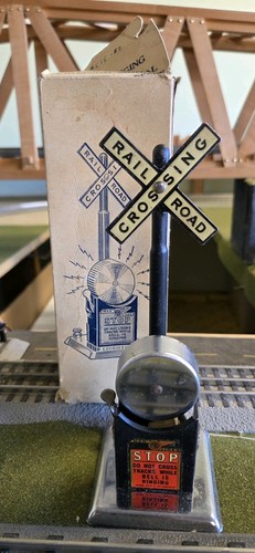 Marx Railroad Block Signal no. 404 W/ Original Box Tested And Working - Picture 14 of 14