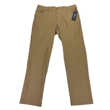 Tommy Hilfiger Mens TH Flex Finn Modern Fit Twill Pants Tan 33x30
