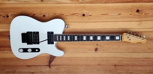 Carparelli Custom T-Style Electric Guitar – White Alder Body, Floyd Rose, Hand-W