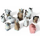 Vintage 1995 Fisher Price Little People Lot of 10 Farm Animals Mommy and Baby